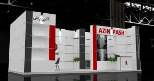 غرفه سازی تتریس شرکت آذین پاش نمایشگاه رنگ و رزین تهران