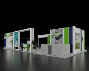غرفه سازی نئوپان شرکت برقاپ نمایشگاه برق شیراز